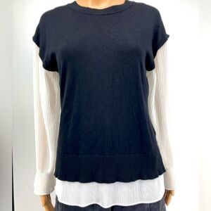 Sioni Milano Women’s Layered Sweater Size M